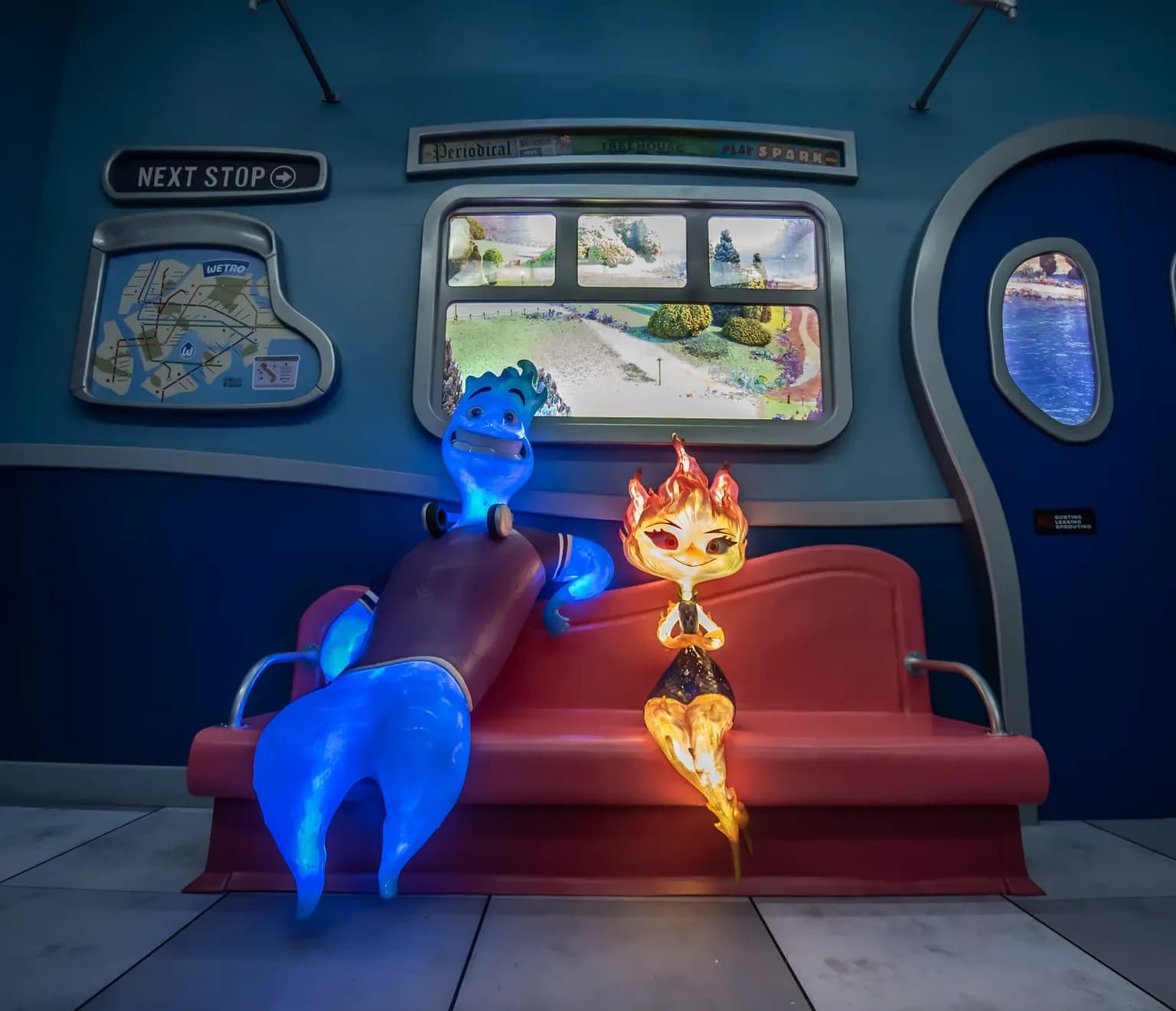 Elemental characters sitted